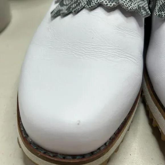 FootJoy Sport Retro Kiltie Spikeless Golf Shoes Leather 92395 Women's US 8 M - Picture 9 of 12